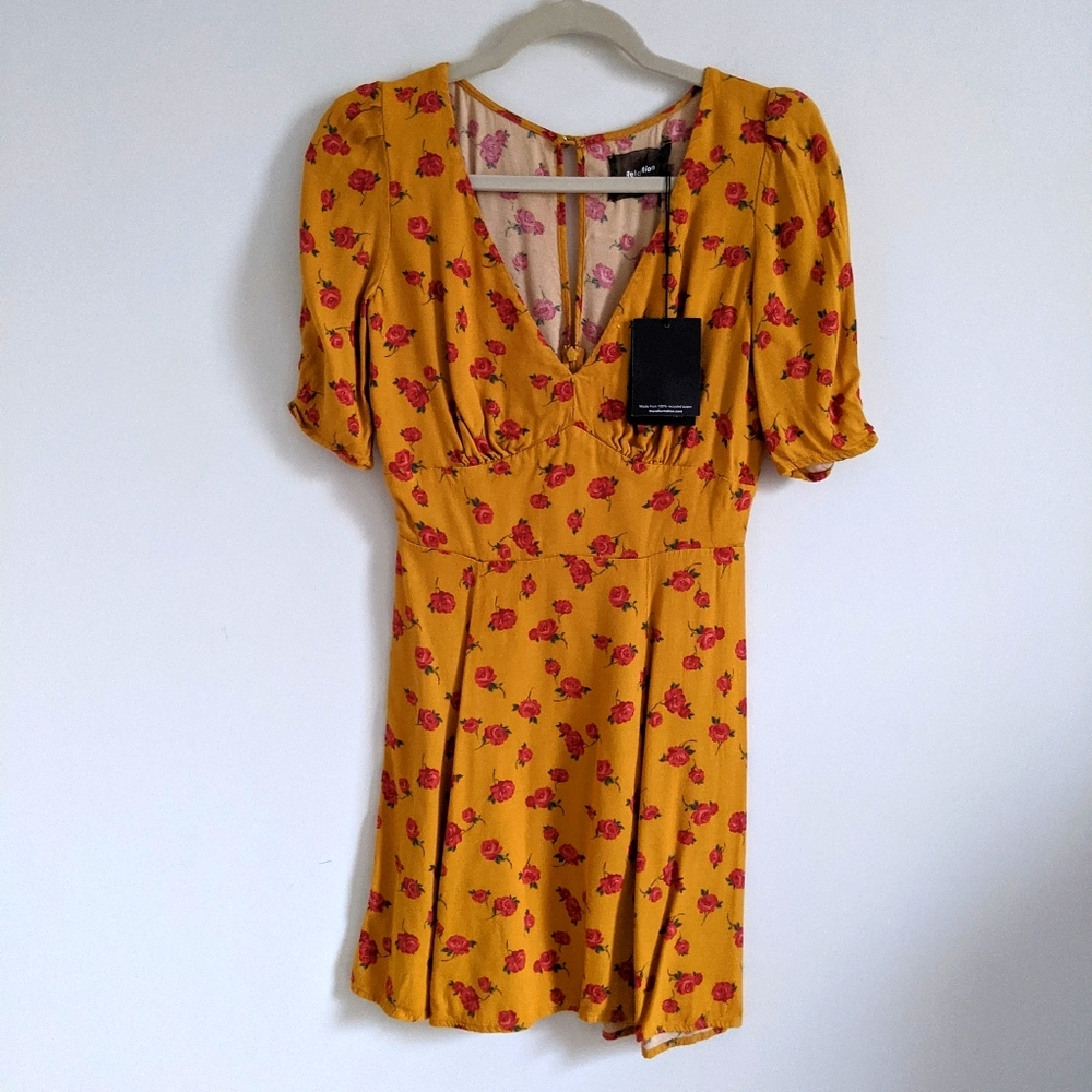 Reformation Yellow Mini in Amelia Print 6